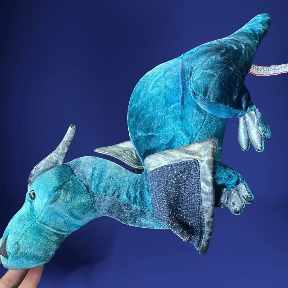 Douglas The Cuddle Toy JADE The Blue Dragon Metallic Plush 14” Fairy Imagination